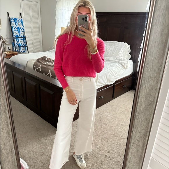 LOFT Tops - Pink open back sweater 💗